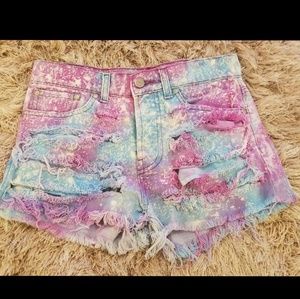 Distressed Jean Shorts